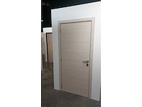 6 binnendeuren – melamine afwerking eik beige – volledige deursets