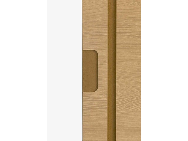 6 binnendeuren – melamine afwerking eik beige – volledige deursets - afbeelding 9 van  9