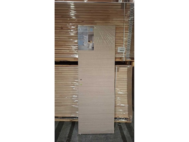 6 binnendeuren – melamine afwerking eik beige – volledige deursets - afbeelding 4 van  6