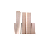 6 binnendeuren – melamine afwerking eik beige – volledige deursets - afbeelding 2 van  8