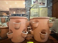 6 bloempotten met gaatjes - afbeelding 1 van  3