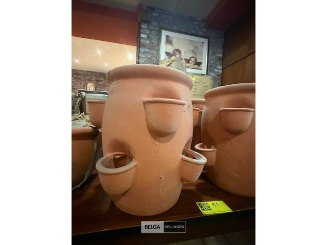 6 bloempotten met gaatjes - afbeelding 2 van  3