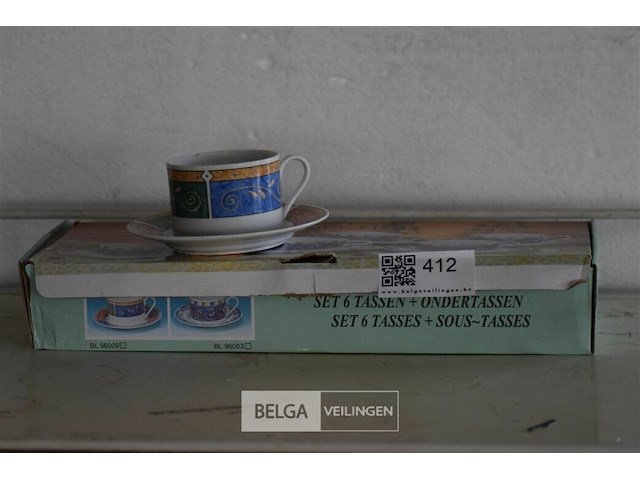 6 delig tassenset - afbeelding 1 van  4