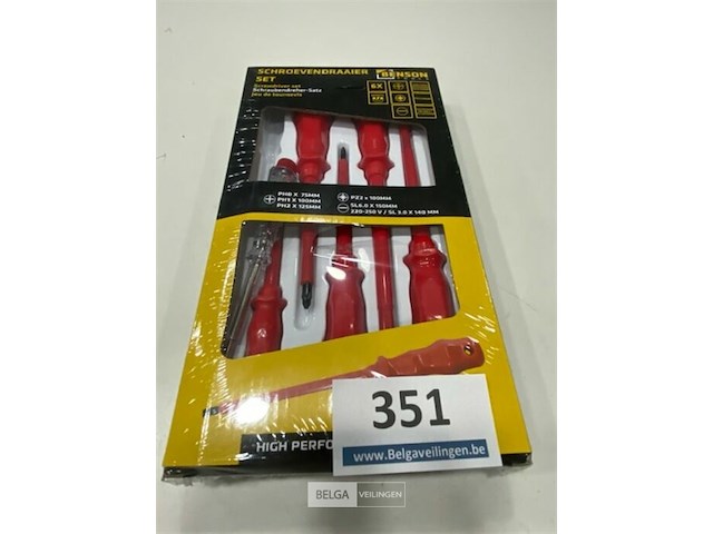 6 delige schroevendraaierset (geisoleerd tot 1000 v) - afbeelding 2 van  3