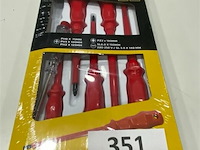 6 delige schroevendraaierset (geisoleerd tot 1000 v) - afbeelding 1 van  3