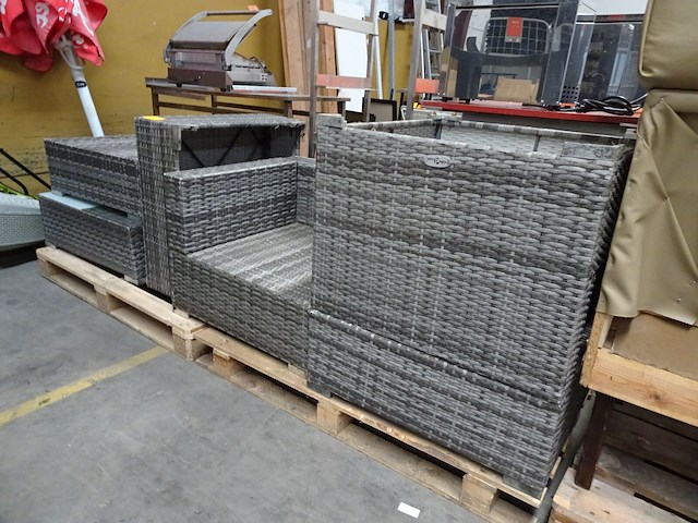 6-delige wicker lounge - afbeelding 1 van  4