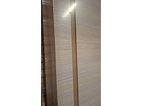 6 deuren - volledige set - afgewerkte folie eik wit - onzichtbare scharnieren - afbeelding 10 van  14