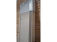 6 deuren - volledige set - afgewerkte folie eik wit - onzichtbare scharnieren - afbeelding 11 van  14