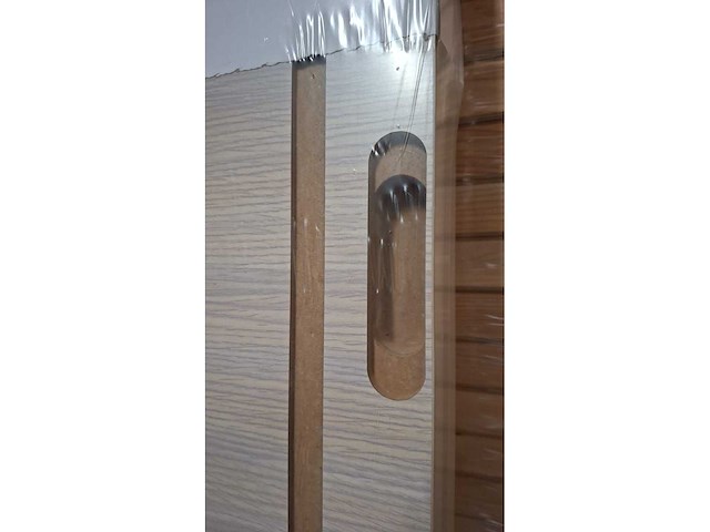 6 deuren - volledige set - afgewerkte folie eik wit - onzichtbare scharnieren - afbeelding 12 van  14