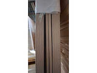 6 deuren - volledige set - afgewerkte folie eik wit - onzichtbare scharnieren - afbeelding 13 van  14