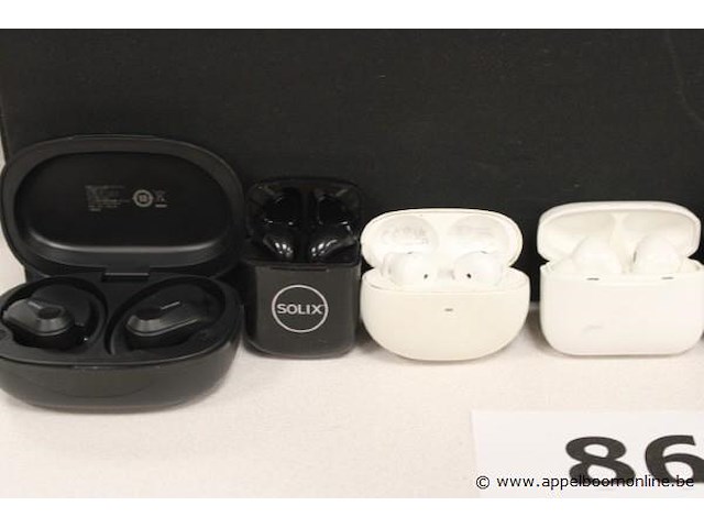 6 div wireless earphones, zonder kabels, werking niet gekend - afbeelding 2 van  3