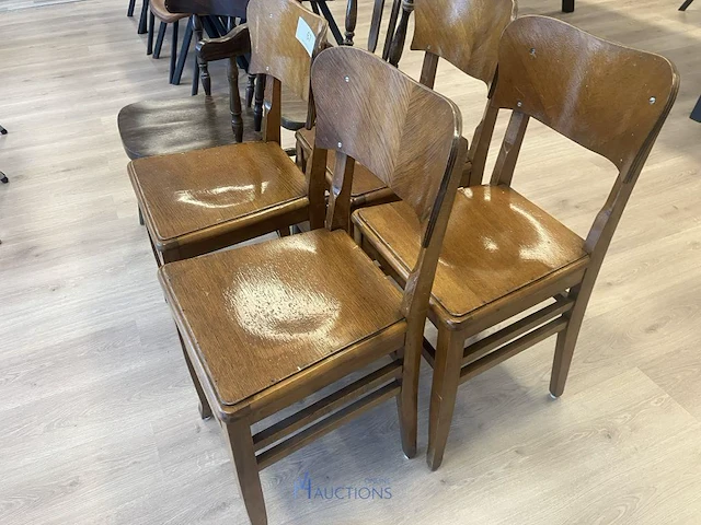 6 diverse houten stoelen - afbeelding 3 van  3