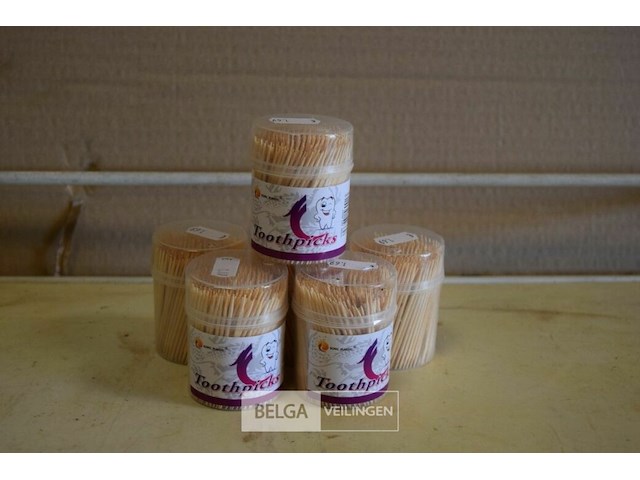 6 doosjes tandenstokers - afbeelding 1 van  2