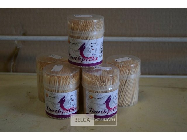 6 doosjes tandenstokers - afbeelding 1 van  2
