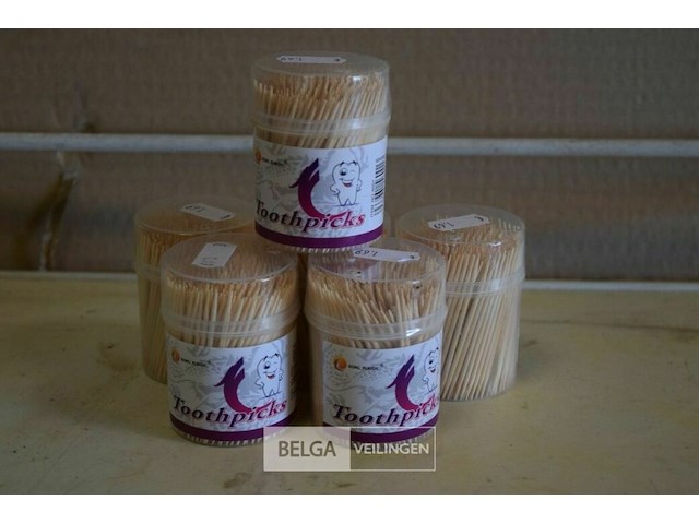 6 doosjes tandenstokers - afbeelding 1 van  1