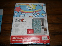 6 douchegordijnen 180x200cm - afbeelding 1 van  2