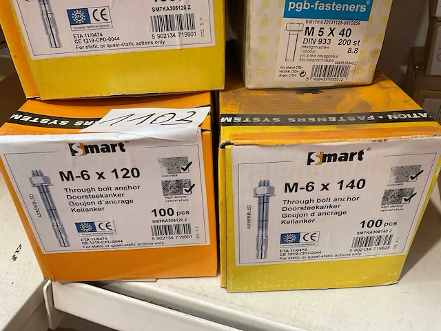 6 dozen anker en beton bouten - afbeelding 2 van  4