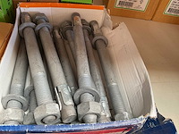 6 dozen bouten; hardhoutschroeven ; binnen zeskantbouten: bevestigingsplaatjes - afbeelding 3 van  8