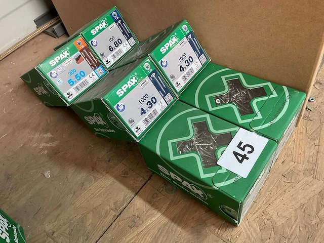 6 dozen hout schroeven deels inox - afbeelding 1 van  6