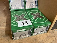 6 dozen hout schroeven deels inox - afbeelding 2 van  6