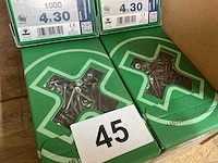 6 dozen hout schroeven deels inox - afbeelding 3 van  6