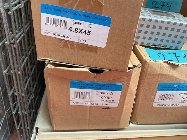 6 dozen houtdraadbouten - afbeelding 2 van  6