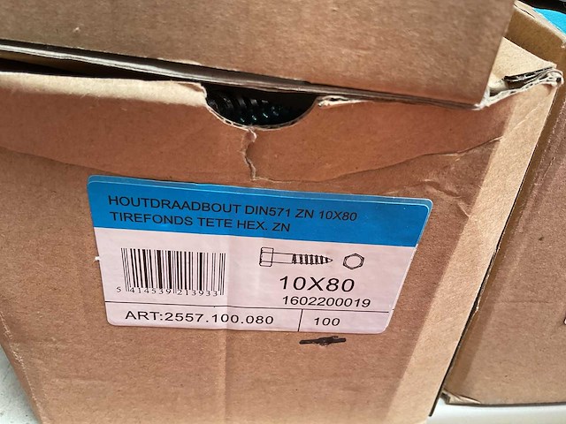 6 dozen houtdraadbouten - afbeelding 3 van  6