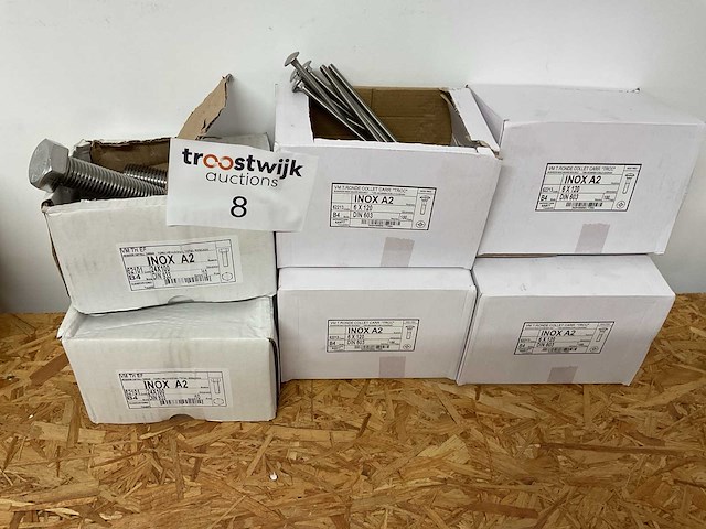 6 dozen inox bouten - afbeelding 1 van  7