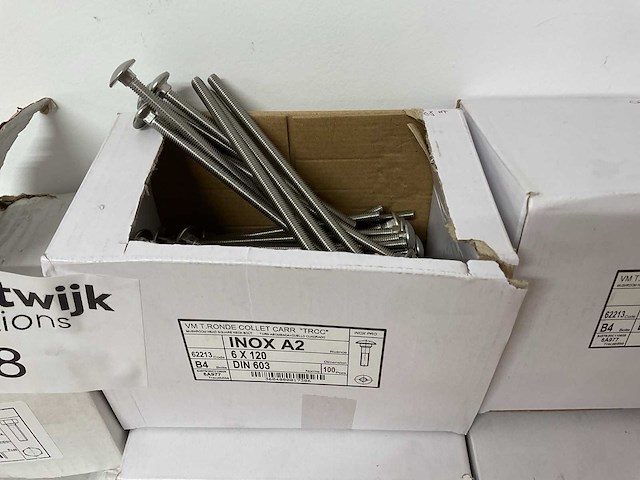 6 dozen inox bouten - afbeelding 3 van  7