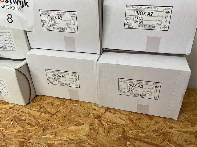 6 dozen inox bouten - afbeelding 6 van  7