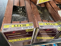 6 dozen inox hardhout schroeven met bits - afbeelding 2 van  7