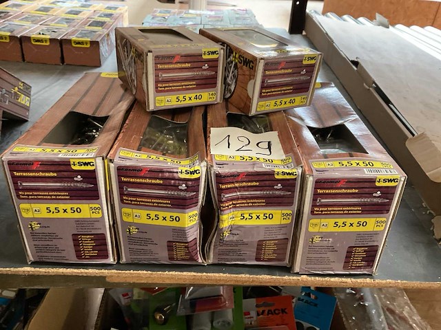 6 dozen inox hardhout schroeven met bits - afbeelding 6 van  7