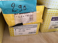 6 dozen roofingnagels; open schroefhaken - afbeelding 4 van  7