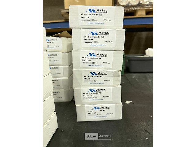± 6 dozen schroeven aztec rvs - afbeelding 1 van  2