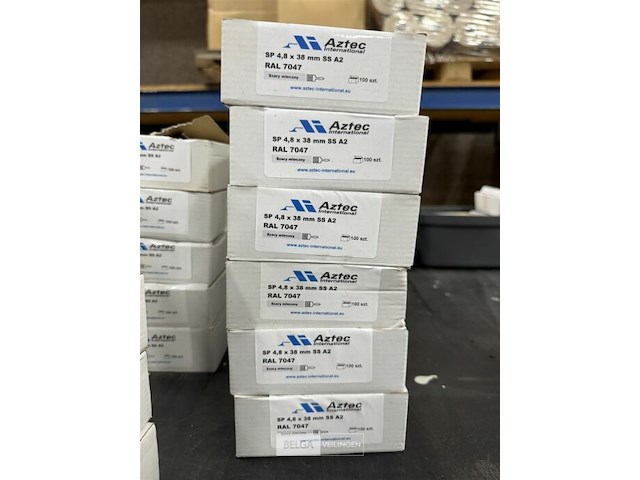± 6 dozen schroeven aztec rvs - afbeelding 1 van  2