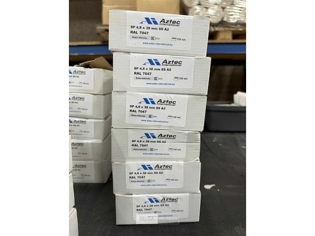 ± 6 dozen schroeven aztex rvs - afbeelding 1 van  2