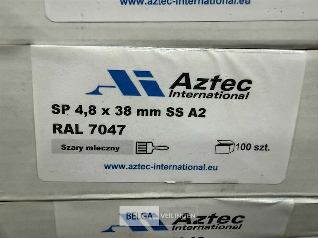 ± 6 dozen schroeven aztex rvs - afbeelding 2 van  2