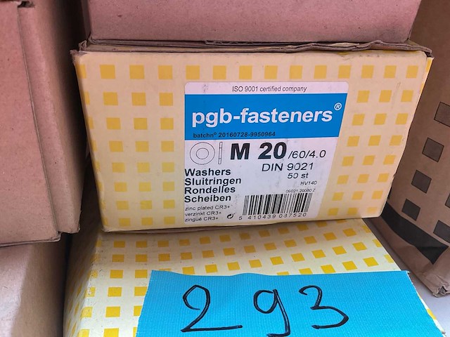 6 dozen sluitringen; houtdraadbouten - afbeelding 6 van  6
