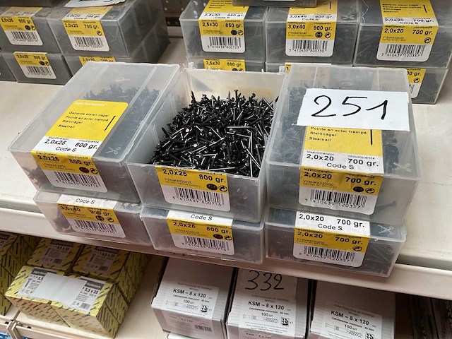 6 dozen staal nagels - afbeelding 3 van  3