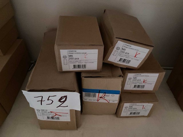 6 dozen verleng moeren - afbeelding 2 van  3