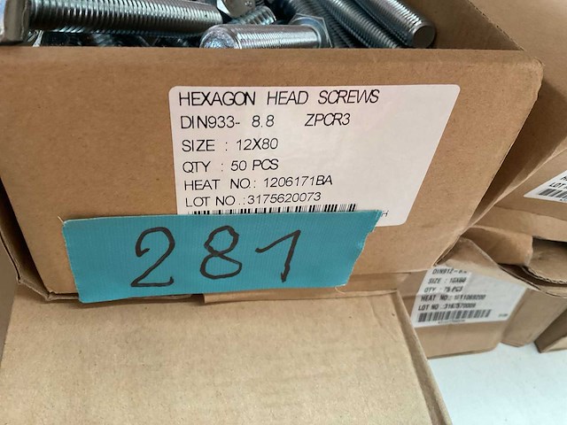 6 dozen zeskant tapbouten - afbeelding 3 van  6