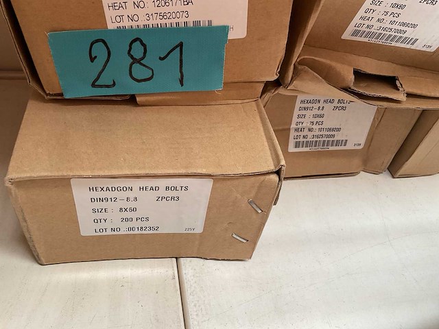 6 dozen zeskant tapbouten - afbeelding 4 van  6