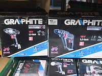 6 elektrische handgereedschappen graphite en 2 batterijen, werking niet gekend - afbeelding 2 van  4