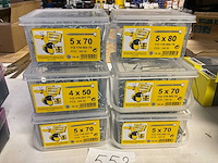 6 emmers hout schroeven met bitsen en magneet houder - afbeelding 4 van  5