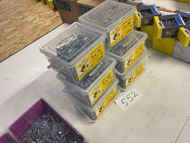 6 emmers hout schroeven met bitsen en magneet houder - afbeelding 5 van  5