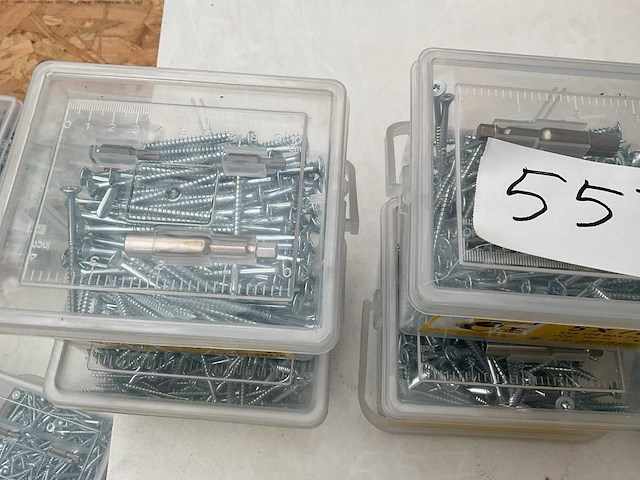 6 emmers hout schroeven met bitsen en magneet houder - afbeelding 5 van  6