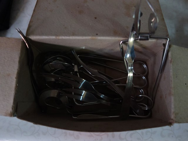 6 escargottangen en -vorkjes - afbeelding 1 van  1