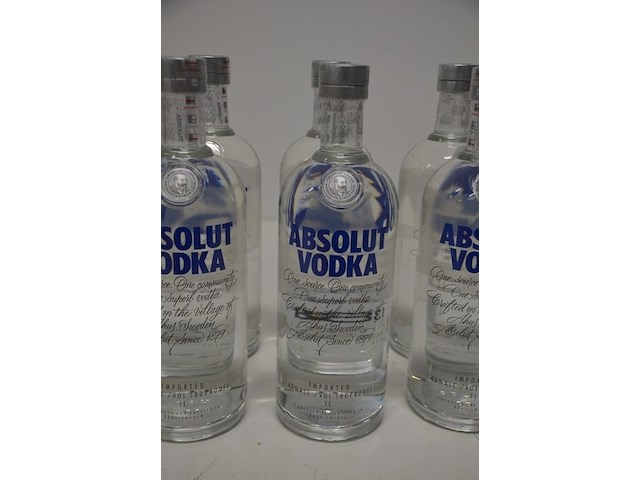 6 flessen absolut vodka 1l - afbeelding 3 van  6