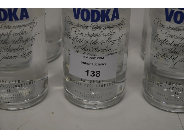 6 flessen absolut vodka 1l - afbeelding 5 van  6