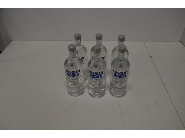 6 flessen absolut vodka 1l - afbeelding 2 van  5